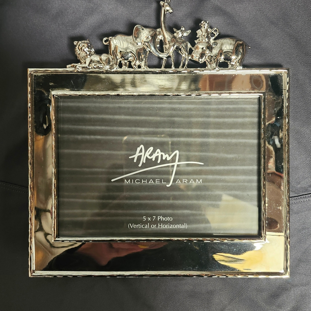 Michael Aram Silver Picture Frame with Sculptural Accents